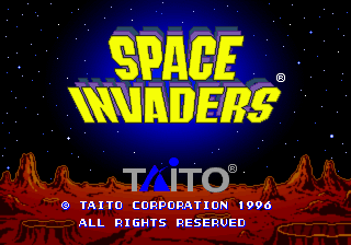 Space Invaders Title Screen